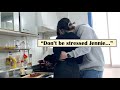 Cooking together at home  having fun at a korean grocery store cooking vlog sub