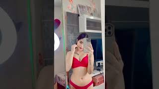 Jasneet Kaur 👙 Red Bra Panty 🔥 Sexy Reel | Viral Insta Trend Reel | #jasneetkaur #jasneet #short