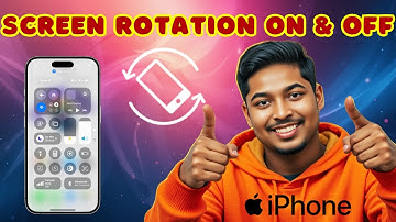 How To Turn Screen Rotation On And Off On iPhone 15 - Quick Tutorial