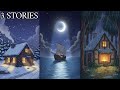 Cozy Nature Escapes | 3 Sleep Stories with Rain, Waves & Snow