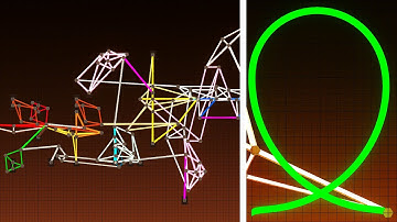 Poly Bridge 2 | Linkage for drawing Clothoid Loop