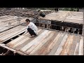 Step By Step Construction Of Reinforced Concrete Roof - Iron Install Techniques For Roof