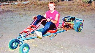 Homemade Go Kart  🤖  How to Make a Go-Cart (How We Made One)