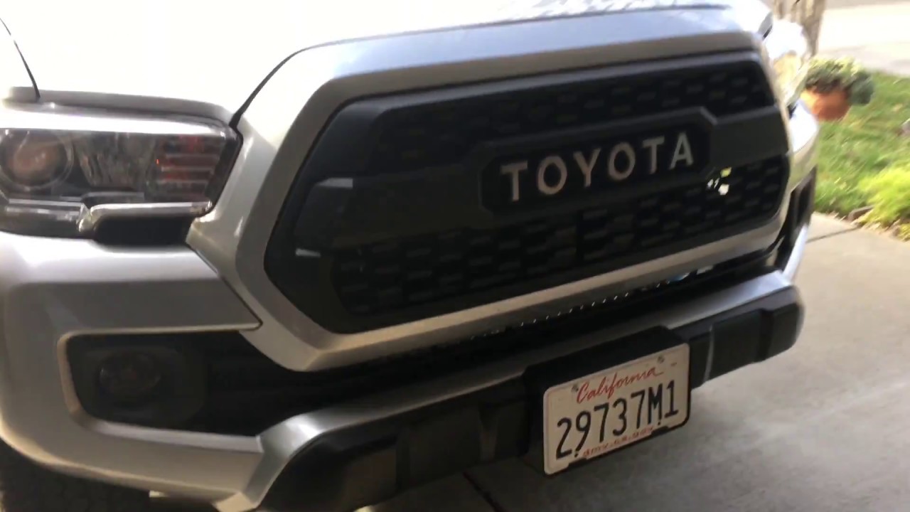 2016 Toyota Tacoma Fender Flare Install Painted Matte Black - YouTube