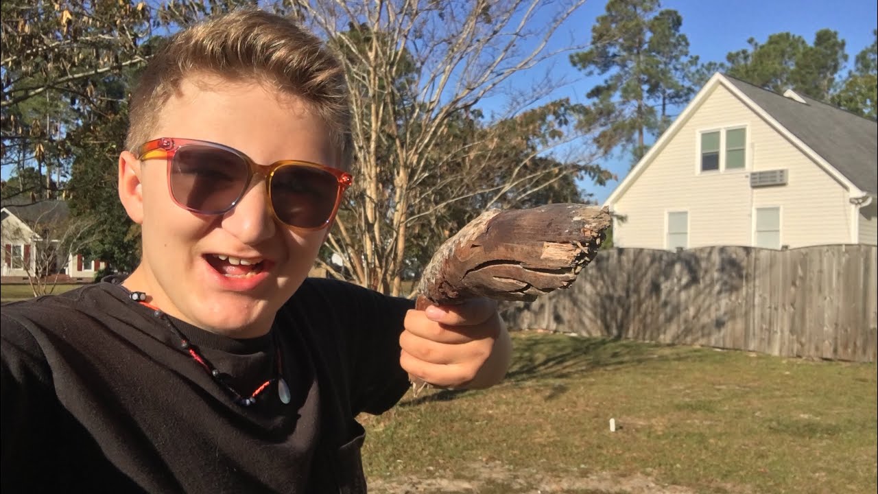 when you find a stick that looks like a gun