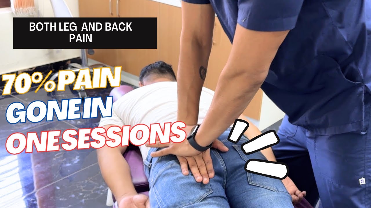 "70% Pain GONE in One Session! 😱 Miracle Chiropractic Adjustment for Bilateral Leg & Neck Pain