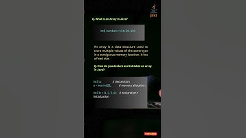 28. What is an Array? Declare & Initialize Arrays in Java? #java #coding #javaee