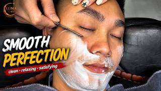 ASMR Barber Shave & Deep Face Cleaning | ASMR Shave For Deep Sleep | EP 66