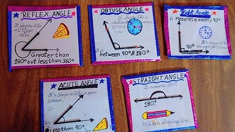 Flash Cards of Angles #craft #schoolproject #drawing #LearnwithDaisy