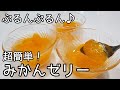 冷蔵庫に入れるまで5分！みかん缶で簡単みかんゼリーの作り方