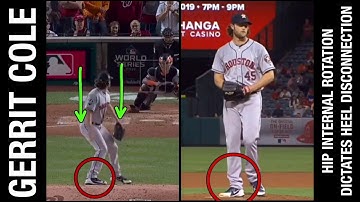 Gerrit Cole Pitching Mechanics - Hip Rotation + Heel Disconnection | ROBBY ROWLAND