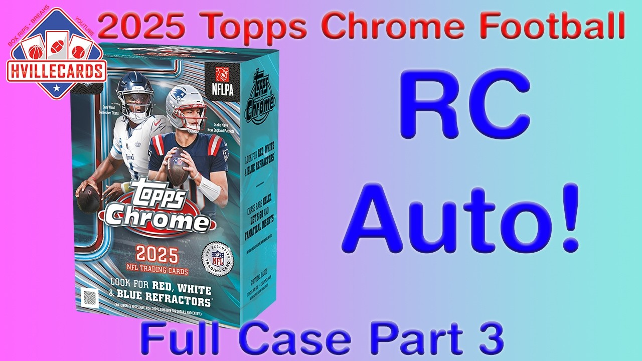 Topps chrome 吉田 RC auto Amazing RC Auto With 2025 Topps Chrome Football Full Case Part 3