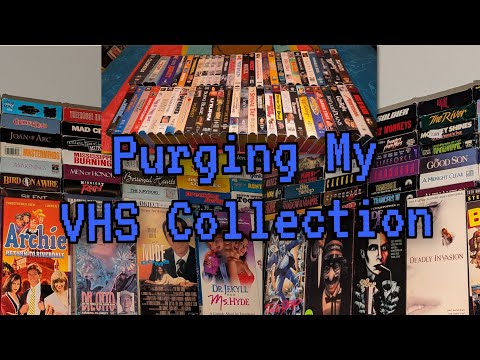 Purging My VHS Collection - YouTube
