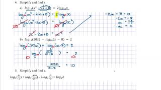Section 7 - Laws of Logarithms part 4