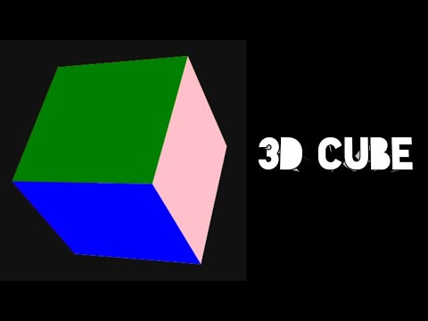 3D cube using CSS #html#css