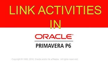 How to Link Activities in PrimaVera p6 | WoW