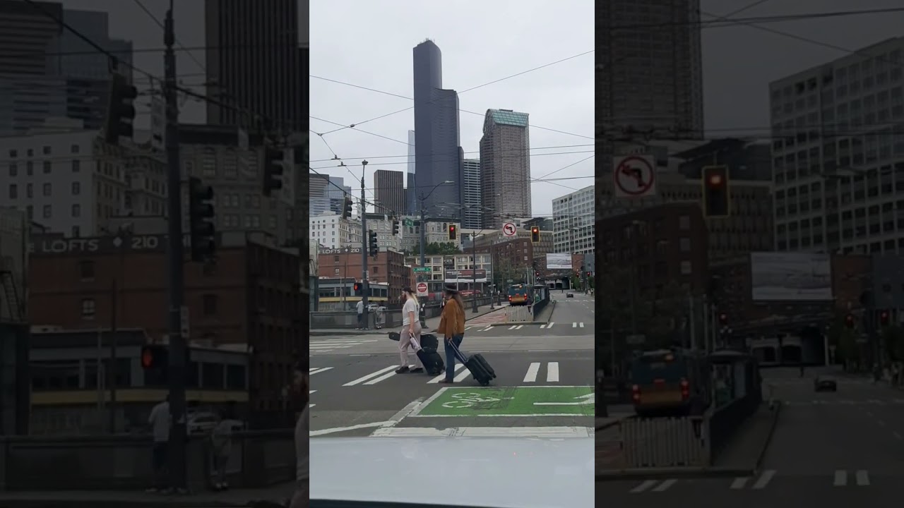 сиэттл. штат Вашингтон.  Самый большой город штата.общий обзор.