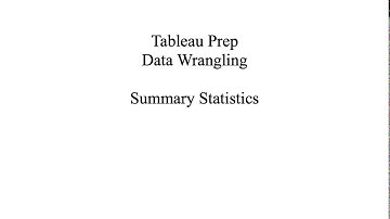 Calculating Summary Statistics