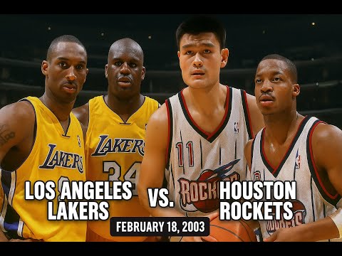 02 18 2003 Houston Rockets Vs Los Angeles Lakers Kobe Bryant Full Game 