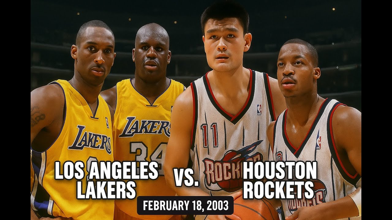 02/18/2003 Houston Rockets vs. Los Angeles Lakers Kobe Bryant Full game