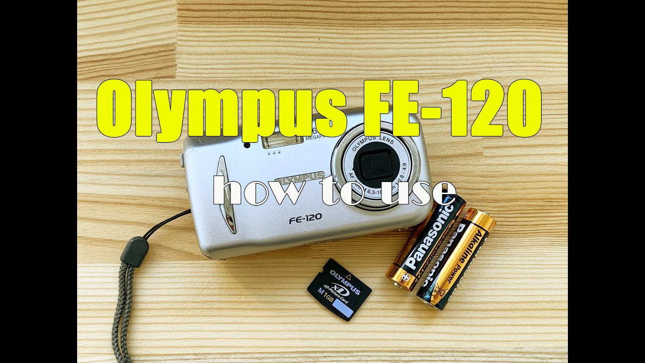 Olympus FE120 Digital camera 2000s How to use YouTube