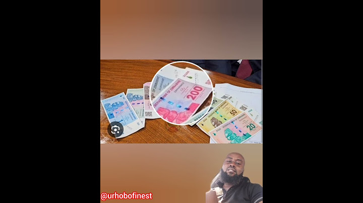 The new currency of Zimbabwe