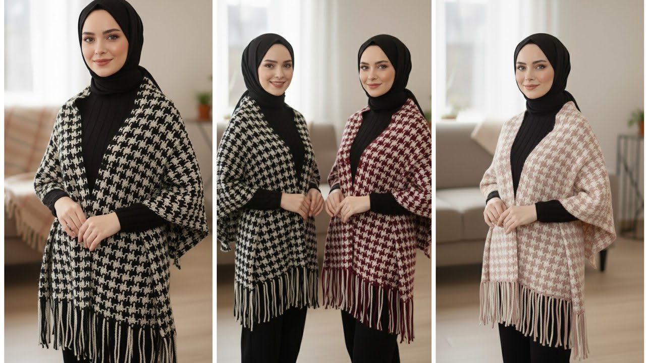 شال كروشيه للمبتدئين | شغل بسيط ونتيجة فخمة | بأقل كمية خيط – Easy Crochet Shawl