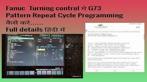 G73 Pattern Repeat Cycle Programming II Cnc programming