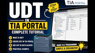 TIA Portal UDT Tutorial for Beginners #plc #tiaportal #automation
