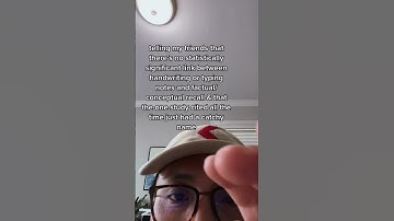 Mythbusting Typing vs Handwriting notes 👀