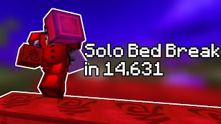 [True WR] Bedwars Solo "Bed Break" in 14.631