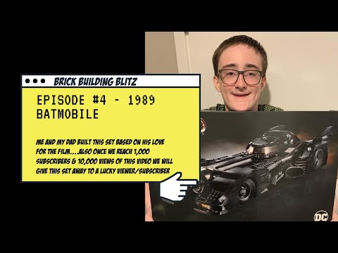 Brick Building Blitz Episode 4 - 1989 Batmobile