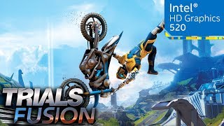 Trials Fusion on Intel® HD Graphics 520 With Intel Core i7 6500U - Performance Test of all settings