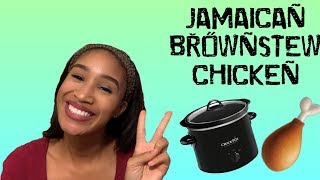 CROCKPOT Jamaican Stewed Chicken