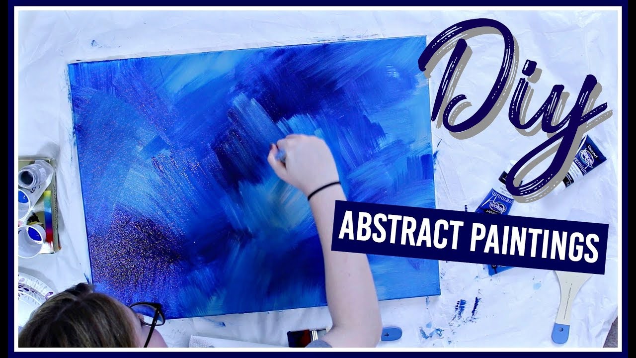 DIY Abstract Acrylic Painting! YouTube