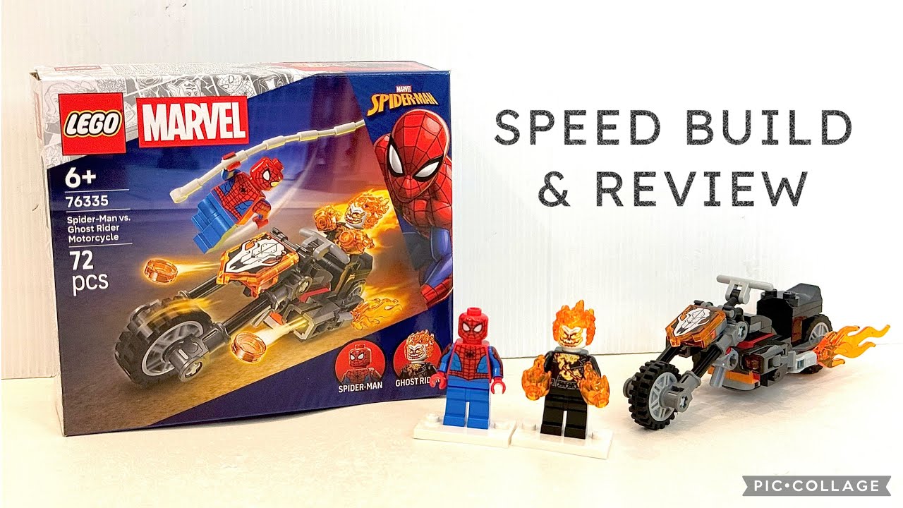 2026 LEGO Marvel 76335 Spider Man vs. Ghost Rider Motorcycle SPEED