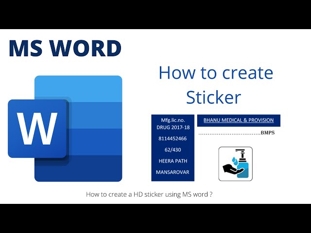 How to Print Stickers in Microsoft Word 