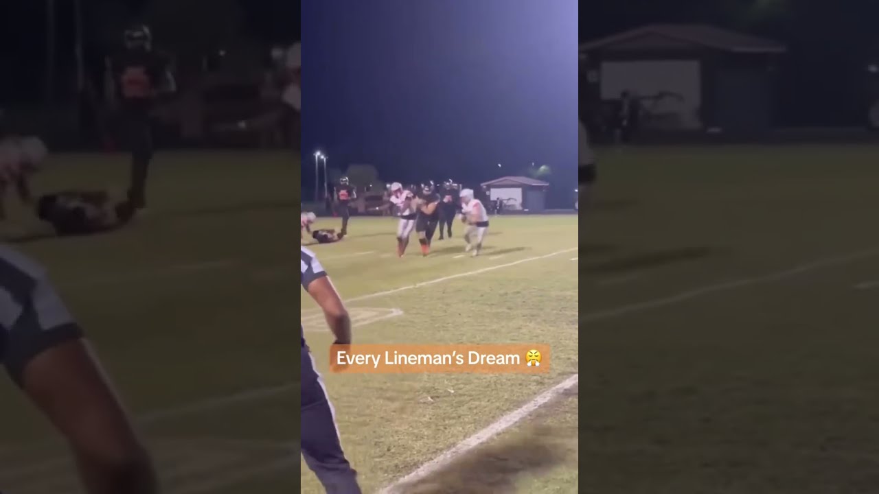 When The Lineman Finally Gets Ball Shorts