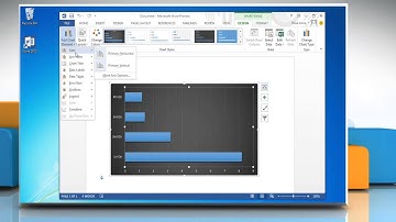 How to Add Titles in a Bar Graph in Word 2013
