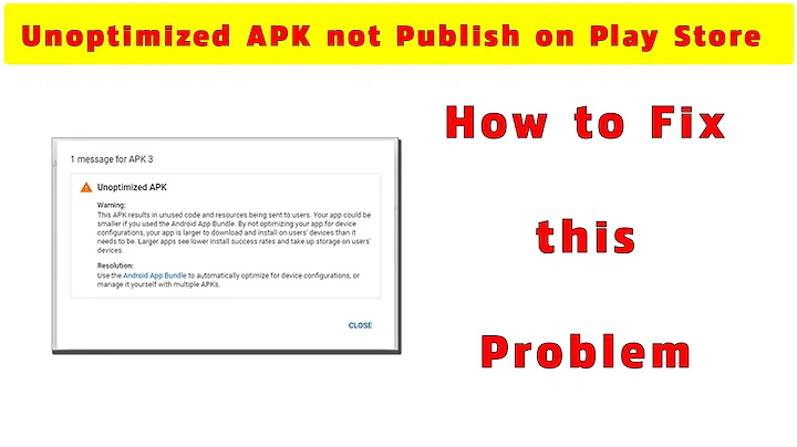 [Solved] Unoptimized APK How To fix this issue | Unoptimized APK not Publish on Play Store