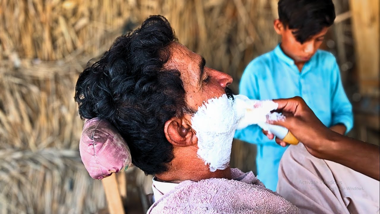 ASMR Barber Shave With Straight Razor | Best Shaving Transformation