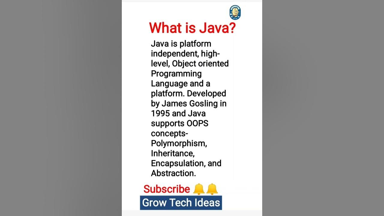 what is Java? Define Java ? Developed by James Gosling Java is platform ...