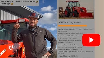 Kubota MX6000 #tractor #review #kubota #farmlife