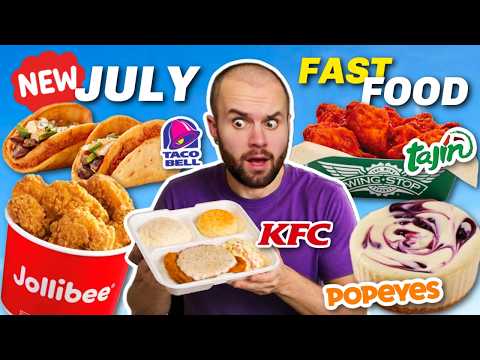 my most awkward drive thru interaction... Trying NEW Items (Jollibee, Wingstop, KFC + Popeyes)