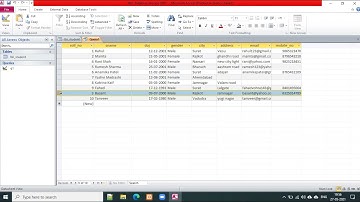 3.2 select with order by and where using query in Ms access explain in Gujarati