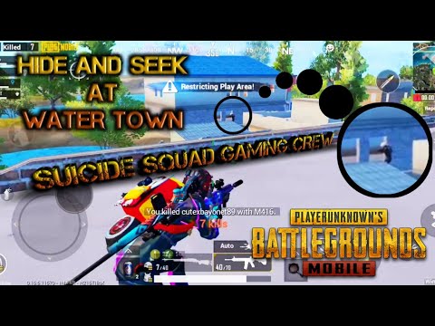 pubg-mobile-|-hide-and-seek-at-water-town-|-suicide-squad-members-|-squad-gameplay