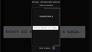 MySQL Interview Question 2 Can you answer this? 🤔🔥Full explanation available on my YouTube channel!