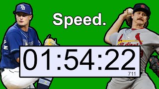 There was a 1 hour, 54 minute baseball game.
