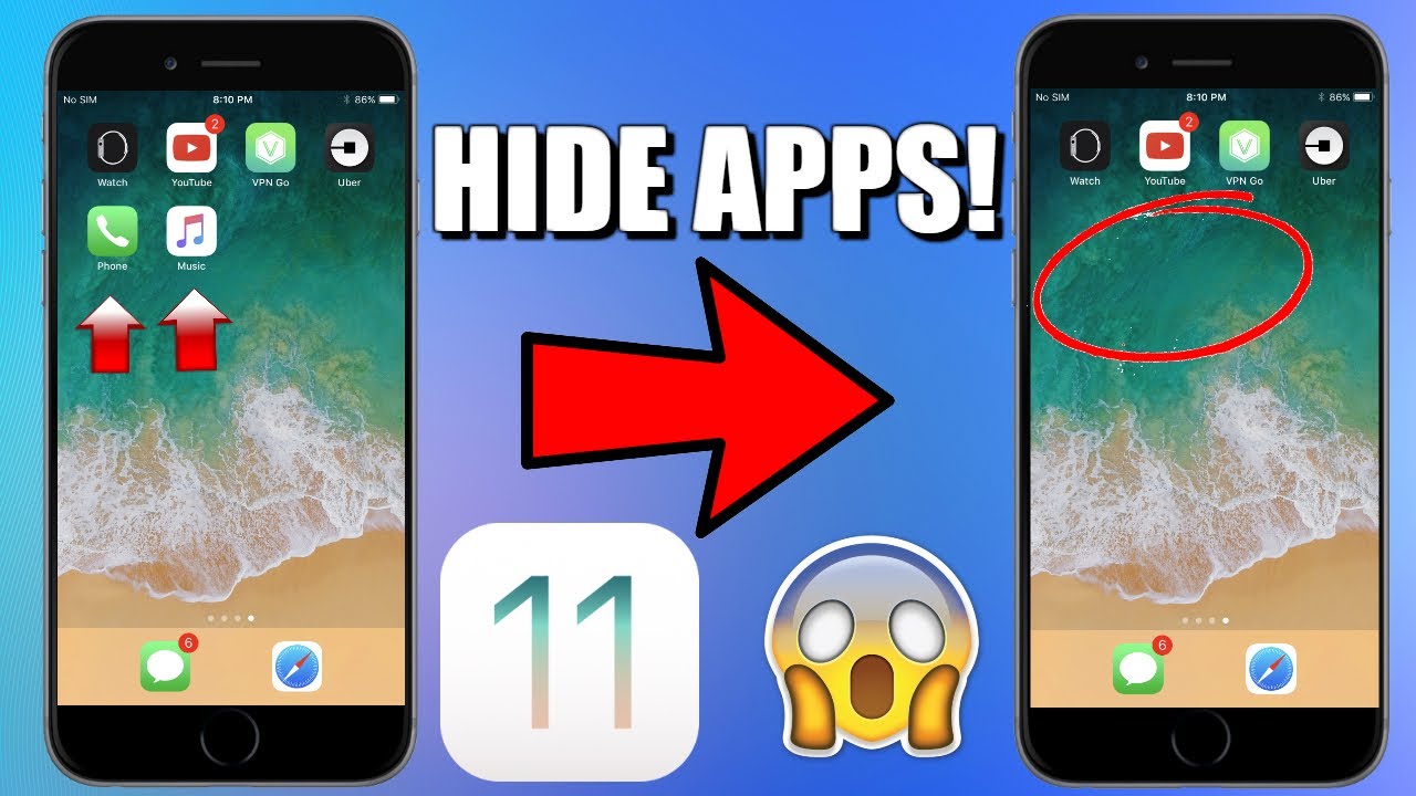 How To Hide Apps In iOS 11! | iOS 11 Bug | - YouTube