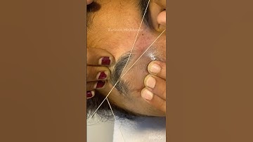 Eyebrow threading for beginners 🧵/ eyebrow threading tutorial #shortvideo #treading #eyebrows